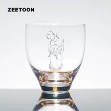 150 мл Zen ручная роспись Будда стороны лотоса чашки термостойкого Стекло Чай чашки мастер чашки Чай чаша кунг-фу Чай Наборы для ухода за кожей Утварь Посуда для напитков