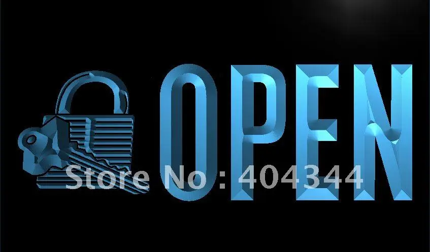 

LK848- OPEN Locksmith Key Cutting LED Neon Light Sign