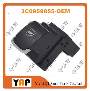 

Power Window Lifter Switch FOR FIT VW Golf Jetta Passat 1.8L 1.9L 2.0L 2.8L 4.0L L4 V6 W8 Rear Right/Left 3C0959855 3C0 959 855