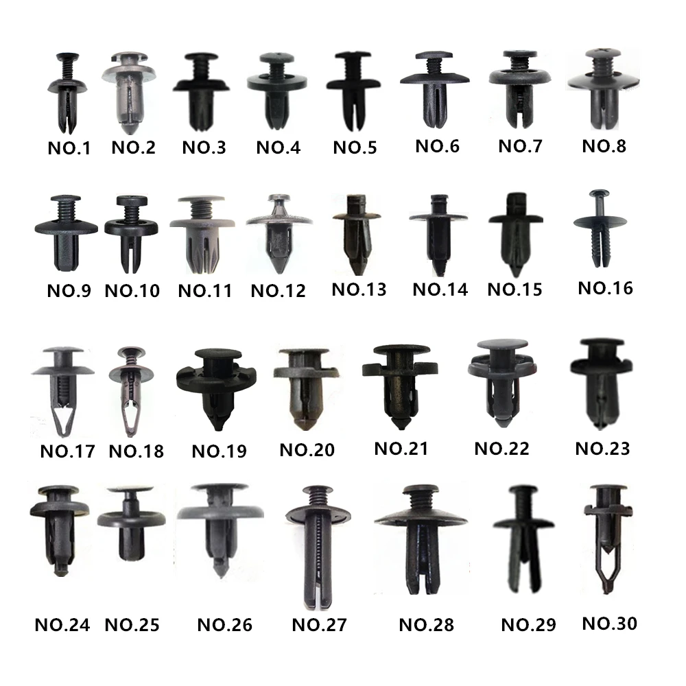 

150PCS Universal Mixed Auto Bumper Leaf Plate Fender Trunk Screw Rivets Set For All Cars Plastic Fastener Clips