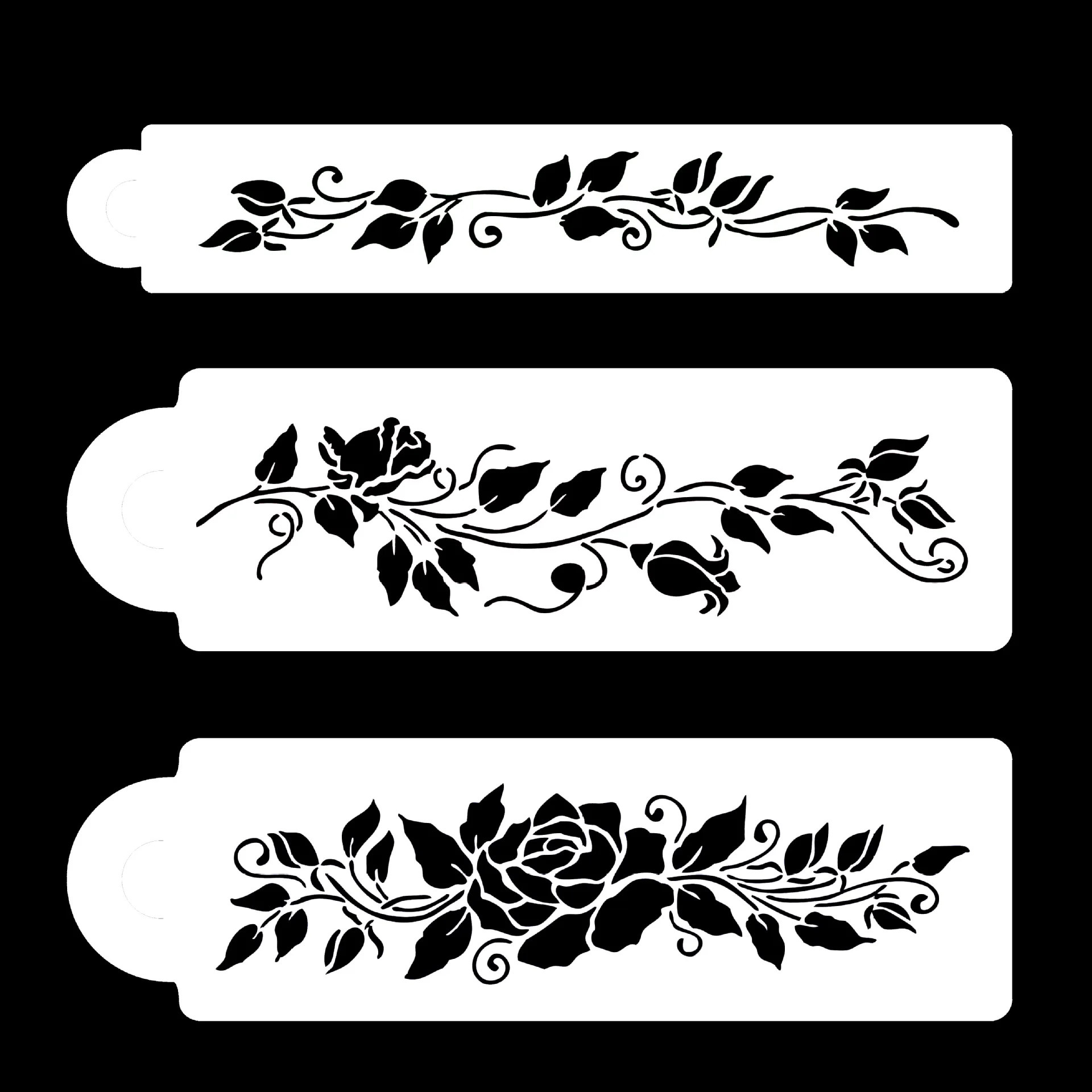 

3Pcs/Lot New 33cm Flower Leaf Ivy DIY Layering Stencils Painting Scrapbook Coloring Embossing Album Decorative Card Template