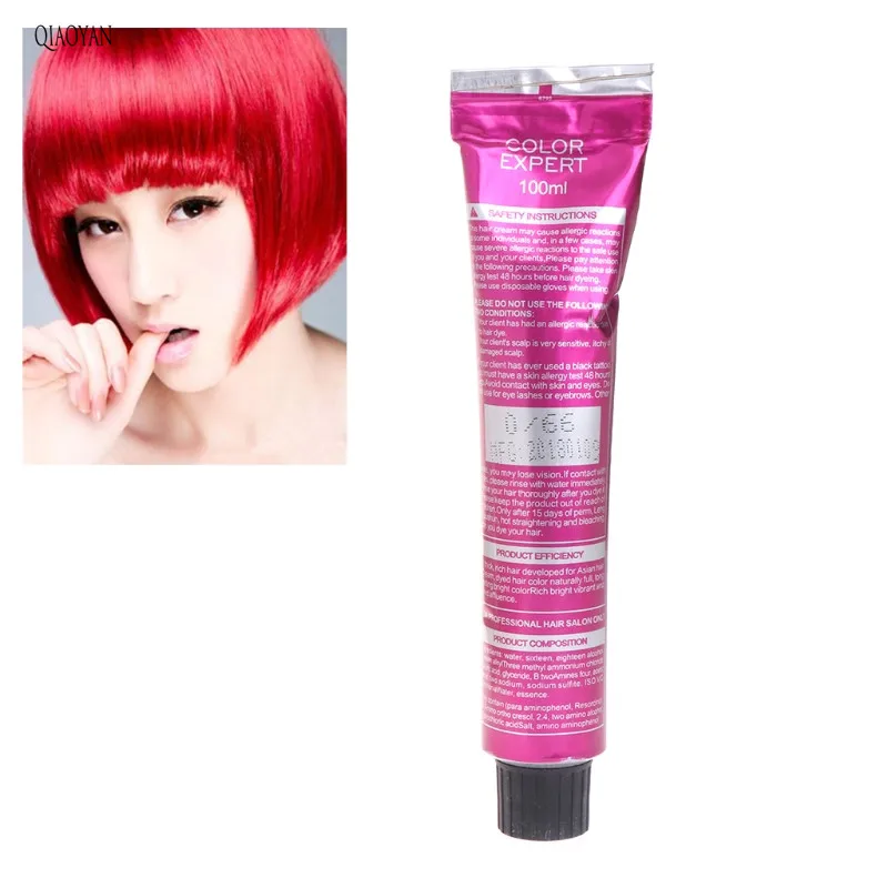 Мода салон цвета Перманентная краска для волос воск мазь стайлинг крем DIY Стайлинг - Цвет: Красный