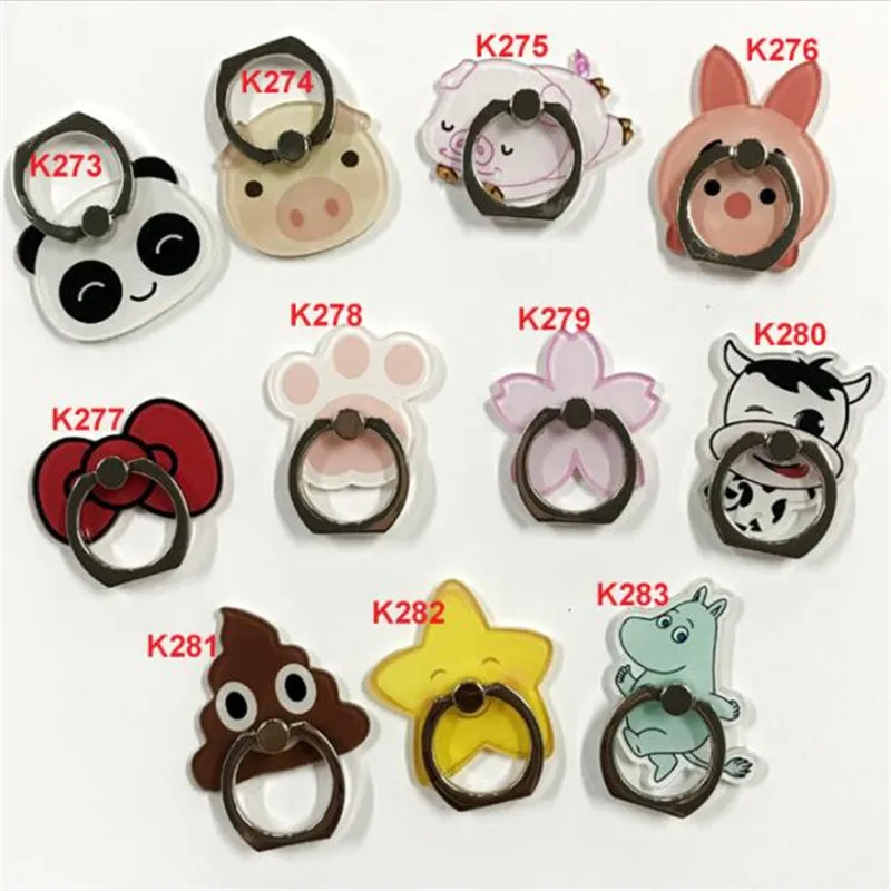 

360 Degree Finger Ring Smartphone Pig Animal Stand Holder Mobile Phone Holder Stand For iPhone Xiaomi Huawei All Phone