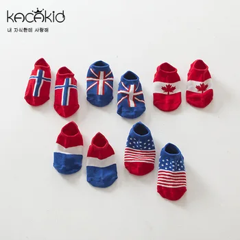 

KACAKID Children Socks Baby Cotton Quality Comfort Boat Children Socks Handsome Flag Kids Baby Socks Flags Children Socks ka1061
