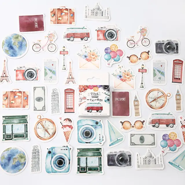 Mr.paper 24 Designs Colorful Ins Style Scrapbooking Bullet Journal Stickers Kawaii Girlish Deco Mini Box Stickers Child Gifts 20