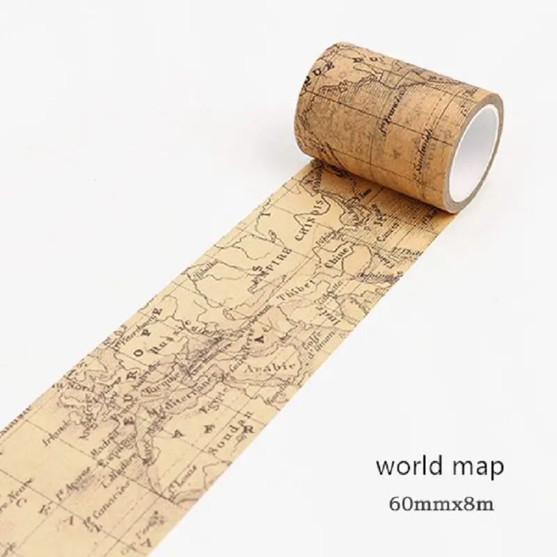 Винтажная декоративная лента washi принадлежности широкие черные дорожные