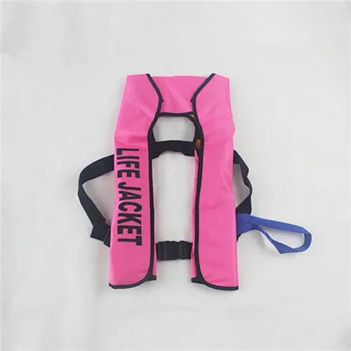 Автоматическая надувная Спасательная куртка Профессиональный Взрослый плавающий рыболовный спасательный жилет купальники для водного спорта для плавания спасательный жилет - Цвет: Pink