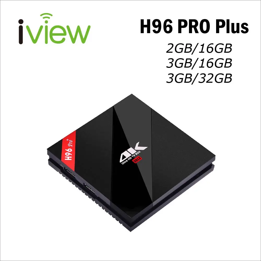 Android TV Box H96 PRO+ Amlogic S912 Octa Core Smart H.265 Built-in WiFi 2.4G+5.8G Netflix IPTV M3U Media Player | Электроника