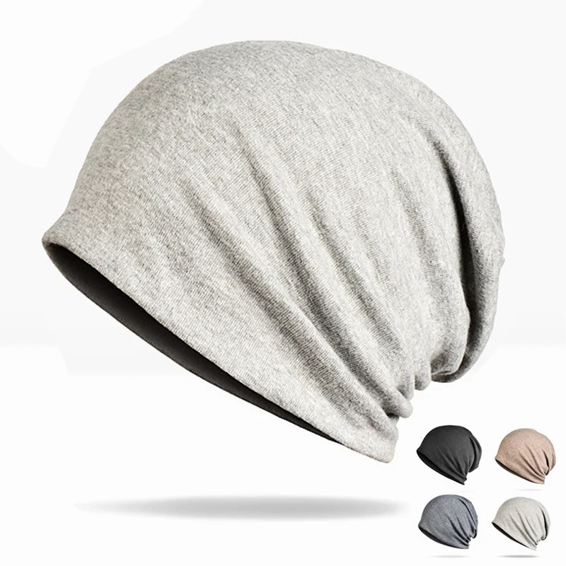 

Men Women Beanie Hat Knitted Winter Autumn Cap Solid Color Mens Hip-hop Hats Unisex Cotton Skullies Beanies Bonnet Turban
