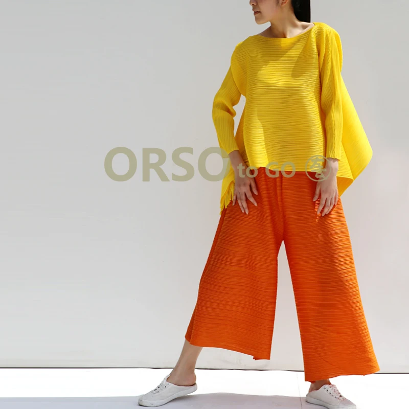 Changpleat Spring New loose women's T-shirt Miyak