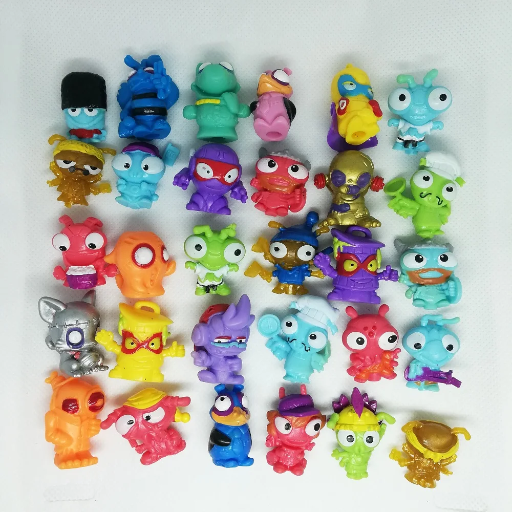 10-200 шт., супергерои Zomlings, аниме куклы, играющие в животных, мусор, кукла 3 см, резиновая модель, фигурки, игрушки для детей, подарок для мальчиков