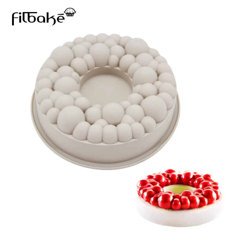 FIBAKE Baking Silicone 3D Mousse Mold Kitchen DIY Desserts Molds For
