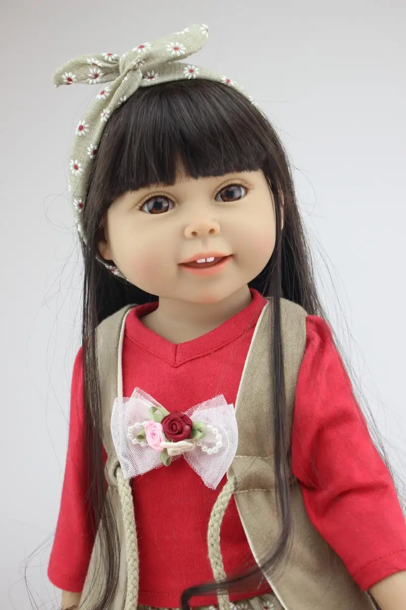 45 cm silicone reborn lifelike / doll toys for girls DIY Accessories