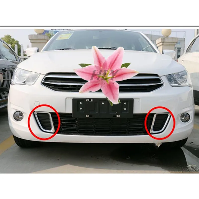 ABS покрытие Передняя решетка Вокруг отделкой Гонки Грили Накладка для 2014-2016 Citroen