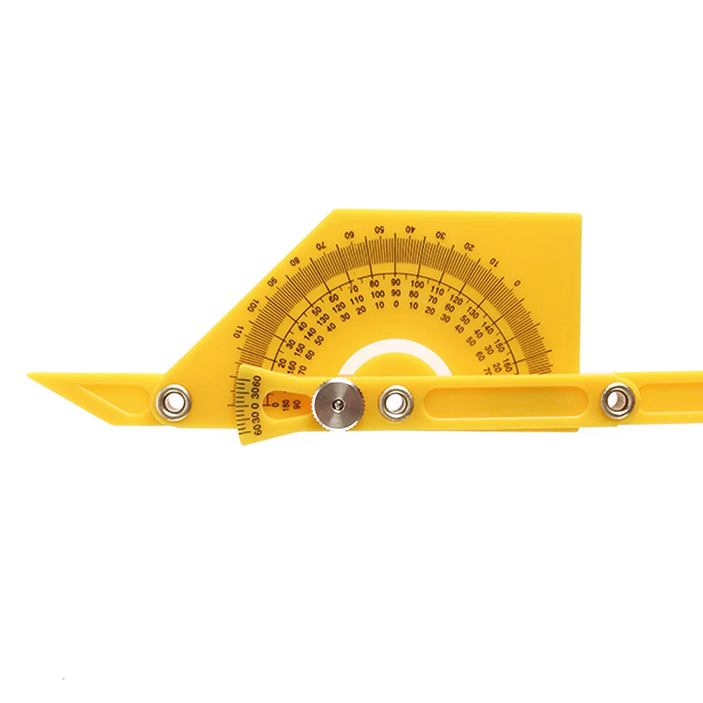 1PC New Useful Plastic Goniometer Angle Finder Miter Gauge 