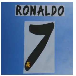 

Sustainable Wash 2013-2014 #7 RONALDO NAMESET Name Number Set Can Customize any name number Patch