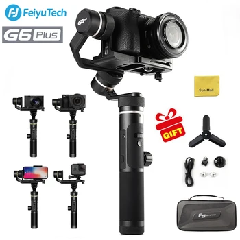 

UK Stock FeiyuTech G6 Plus 3-Axis Splashproof Handheld Gimbal for Smartphone, Action Camera, Digital Camera, Mirrorless Camera