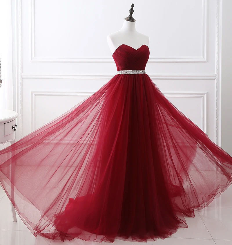 Новое поступление, платье подружки невесты бордового цвета, длинное Тюлевое платье в пол, расшитое блестками, v-образный вырез, красное вино, платья для свадебной вечеринки