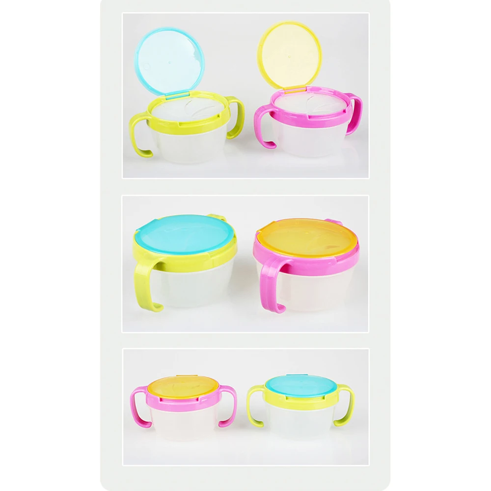 Baby Kid 360 Rotate Spill-Proof Bowl Dishes Tableware Snack Bowl Food Container Double Handle Spill Proof Cup 2018 New Hot Baby Kid 360 Rotate Spill-Proof Bowl Dishes Tableware Snack Bowl Food Container Double Handle Spill Proof Cup 2018 New Hot