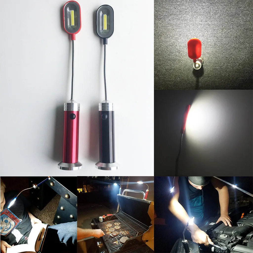 

COB Work Light With Magnet Adjustable Angle Bendable LED Lights Casing Aluminum Alloy Casing With Magnet Torch droshipping