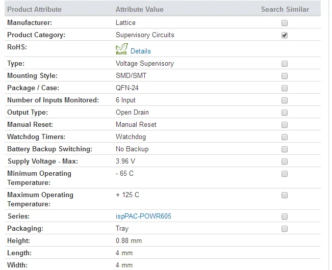 ISPPAC-POWR605-01SN24I устройство контроля PROCESSORPM 6-поставить руководитель сбросить GEN чип