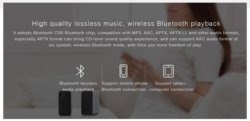 Xiaomi mi Bluetooth беспроводной компьютерный динамик DSP HIFI без потерь аудио воспроизведение голосовой вызов с поддержкой mi C телефон/ноутбук