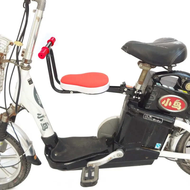 3Baby Childs Bicycle Bike MTB Chair Front Seat for Mountain Bicycle Saddle Children Folding Safety Seat Chair with Cushion Pedal