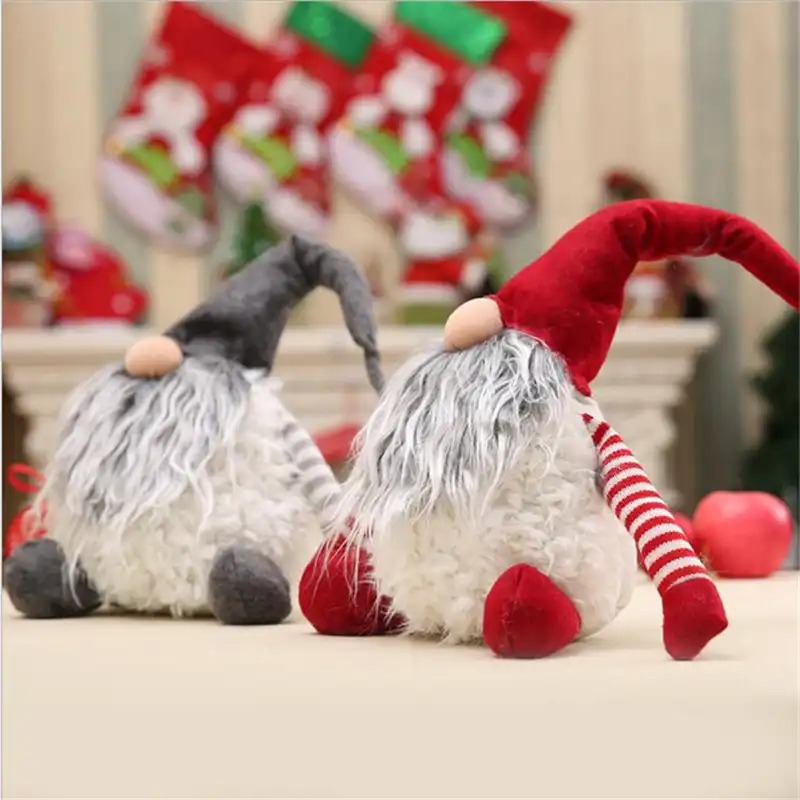 50 штук ручной работы шведский Tomte рождественские украшения, игрушки, Санта Клаус скандинавский плюшевые Рождественский гном подарок на день рождения для детей