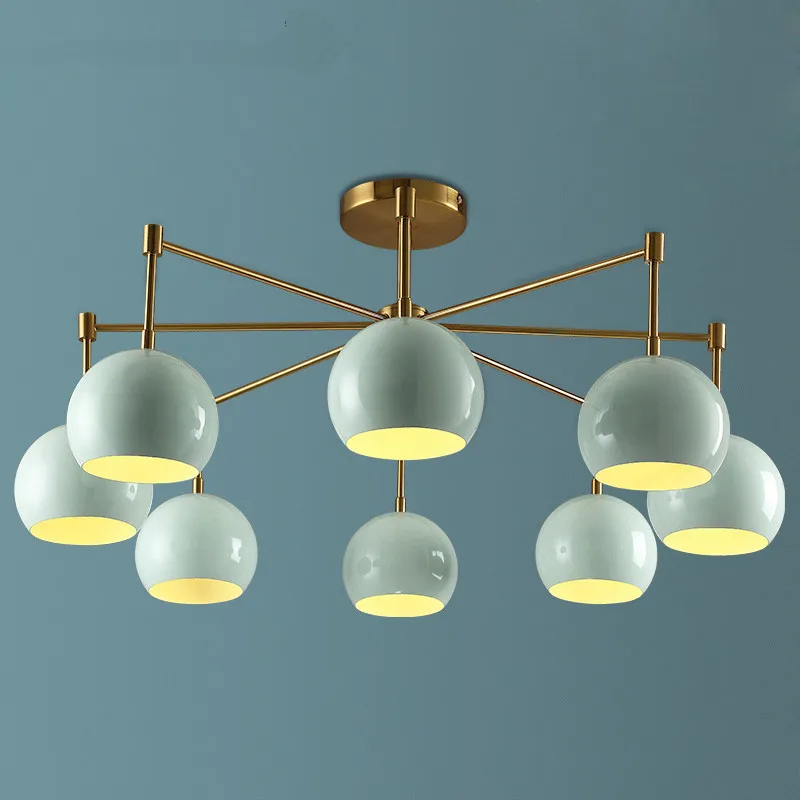 

nordic American style iron pendant light living room personality atmosphere restaurant bedroom hanging lighting