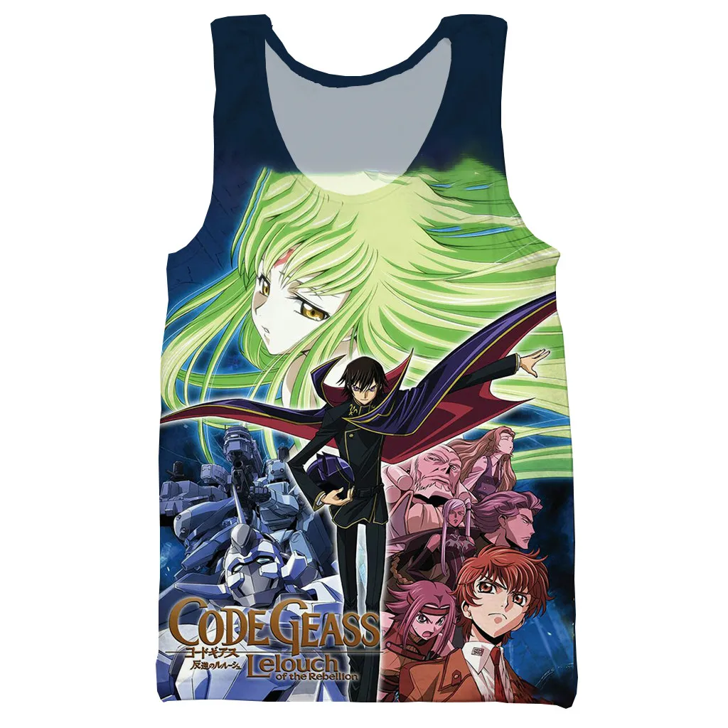 Аниме Code Geass Lelouch Восстания Объёмный рисунок(3D-принт) унисекс на бретелях для мужчин открытая Летняя обувь на бретелях выработать для мужчин и женщин с лямкой на шее на бретелях