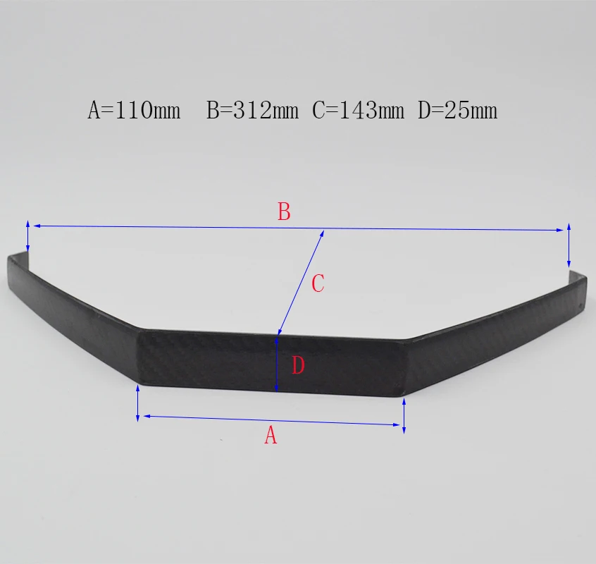 

Plane Undercarriage Extra 260 70E Carbon Fiber Landing Gear For 70 Grade Electric Airplane 65x272x151x25mm