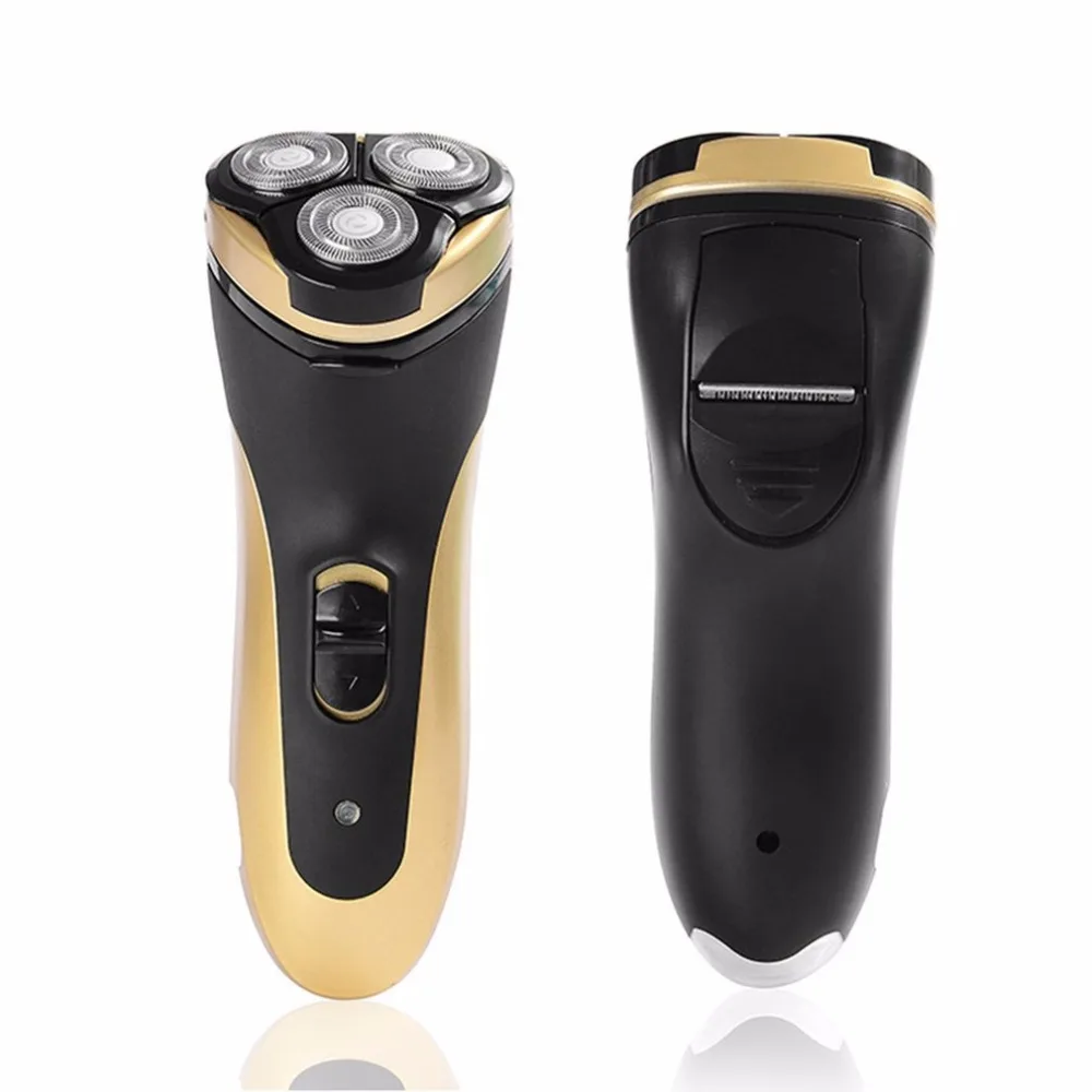 

Rechargeable Electric Shaver 4W Electric Razor 3Blades Rotating Barbeador With LED Lighting Function Bead Shaving Machine