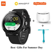 Original Xiaomi GPS Smart Watch Xiaomi Huami Amazfit 2 Amazfit Stratos Pace 2 Firstbeat 5ATM Waterproof Swimming Sports Watch