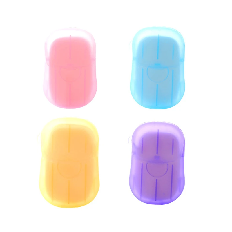 6 Packs Disposable Boxed Soap Paper Sheets Scented Portable Travel Hand Washing QS888