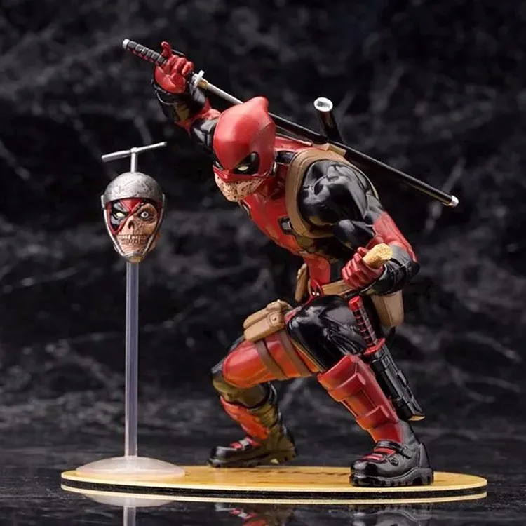 Deadpool Action Figures ARTFX Zombie Biohazard Deadpool 180MM Superhero X-Men Collectible Model Toy Deadpool Wade Wilson