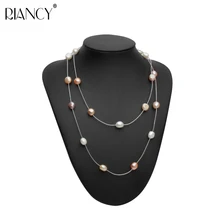 Wedding series Natural freshwater long pearl necklace jewelry Multicolor pearl necklace Jewelry bridal necklace for Women gifts Wedding series Natural freshwater long pearl necklace jewelry Multicolor pearl necklace Jewelry bridal necklace for Women gifts