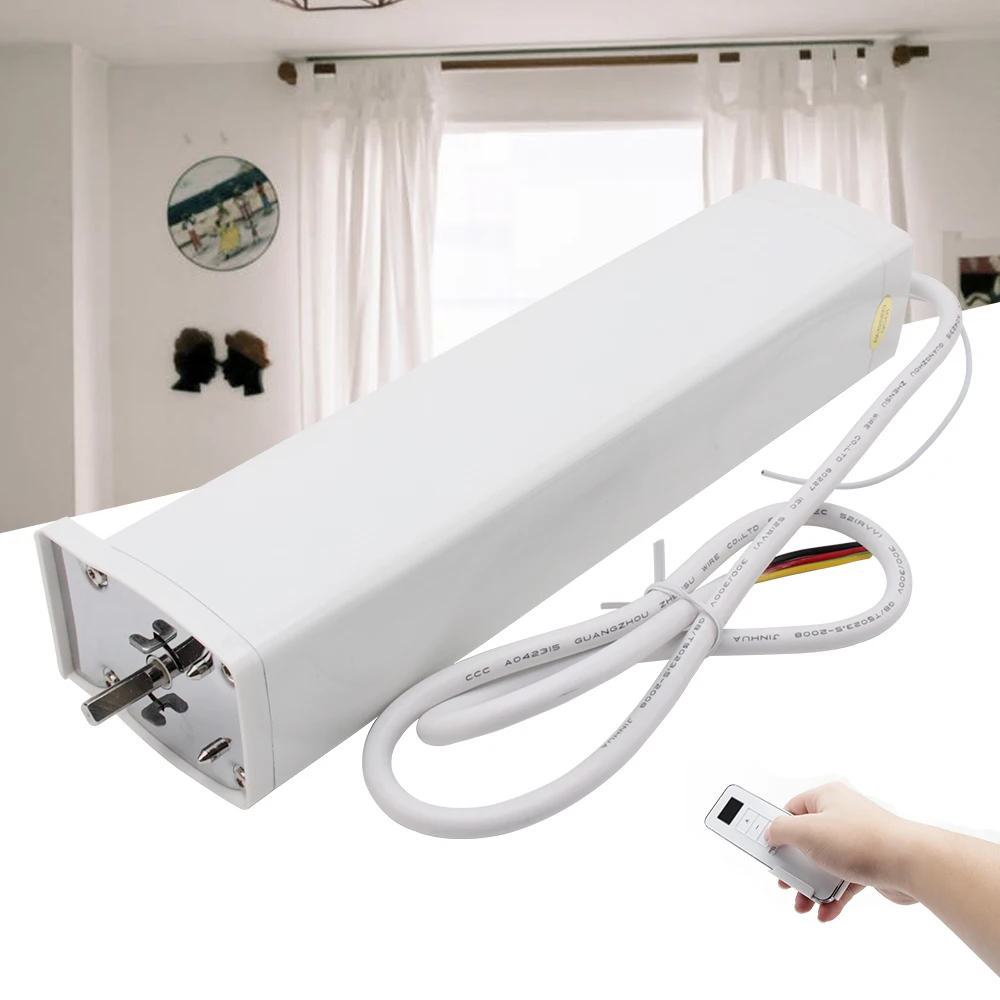  Electric Curtain Motor Remote Control Wireless Smart Home Auto Motorized Curtain Device Low Noise I - 33047878054