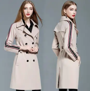Medium-long trench coat women overcoat loose olive trench coats female outerwear 2020 spring autumn ribbon plus size S - 9XL
Medium-long trench coat women overcoat loose olive trench coats female outerwear 2020 spring autumn ribbon plus size S - 9XL