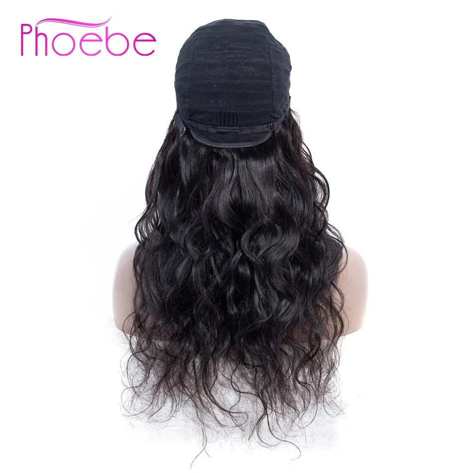 

Phoebe U Part Lace Wigs 100% Brazilian Human Hair Wigs Body Wave Natural Color Lace Front Wig Remy Hair No Smell No Tangle