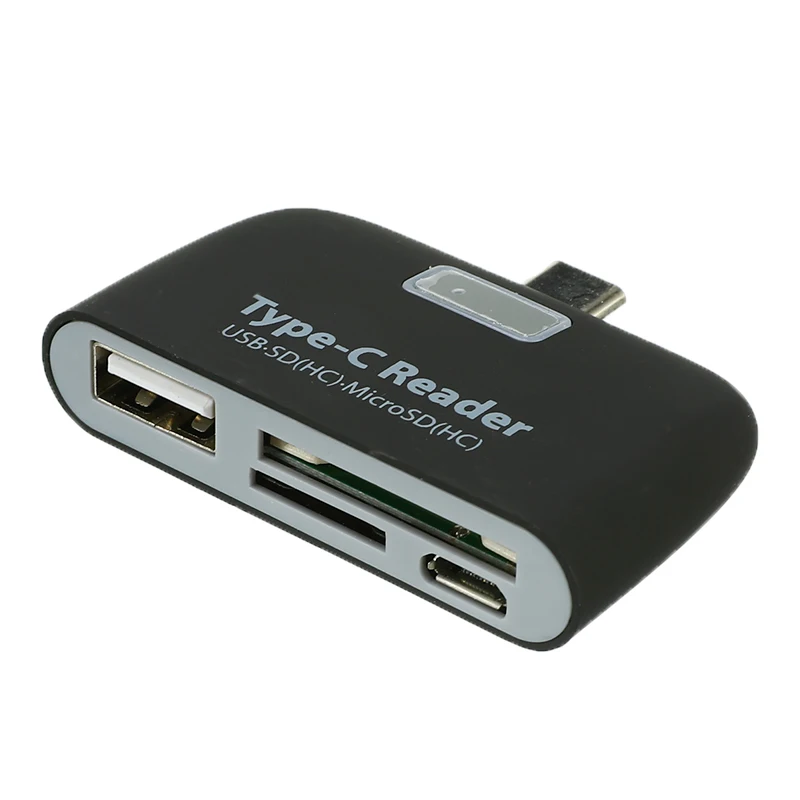 Usb type-C OTG кардридер type C USB-C штекер к USB 2,0 OTG TF SD MS Женский адаптер для OTG телефона для Macbook