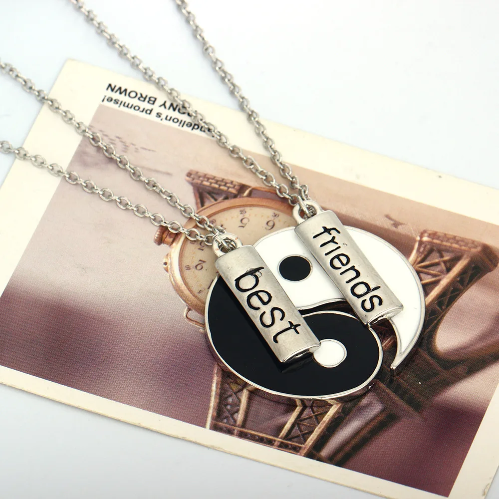 Best Friend Pendant Kids Girl Necklaces Enamel Necklace For Children