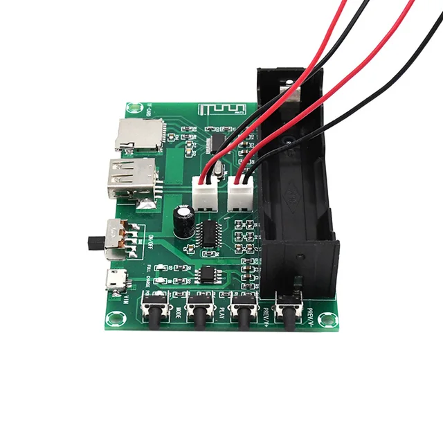 Aiyima DC5V PAM8403 Digital Bluetooth Audio Amplifier Board 2*5W Two Channel Power Amplifier Lithium Battery Powered