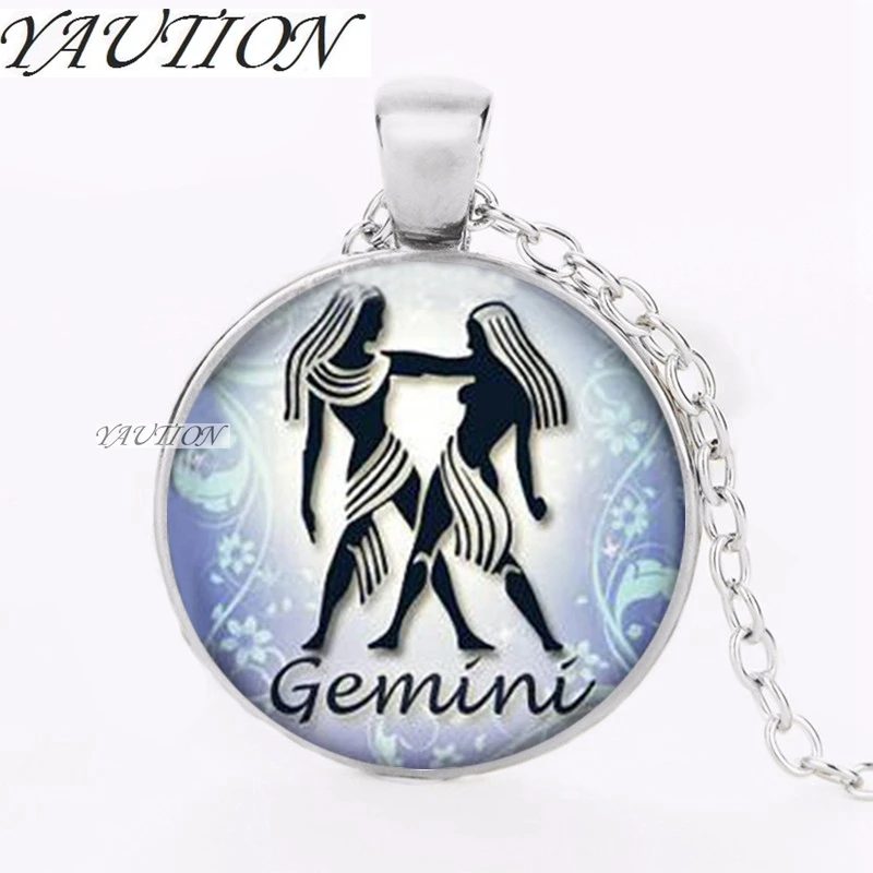 YAUTION 2018 Gemini Necklace Zodiac Jewelry Astrological Sign Gemini