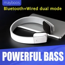 MAYBOOS Noise Reduction Wireless Bluetooth 4 1 Stereo Headphones Earphone Sport Music Headset With MIC for