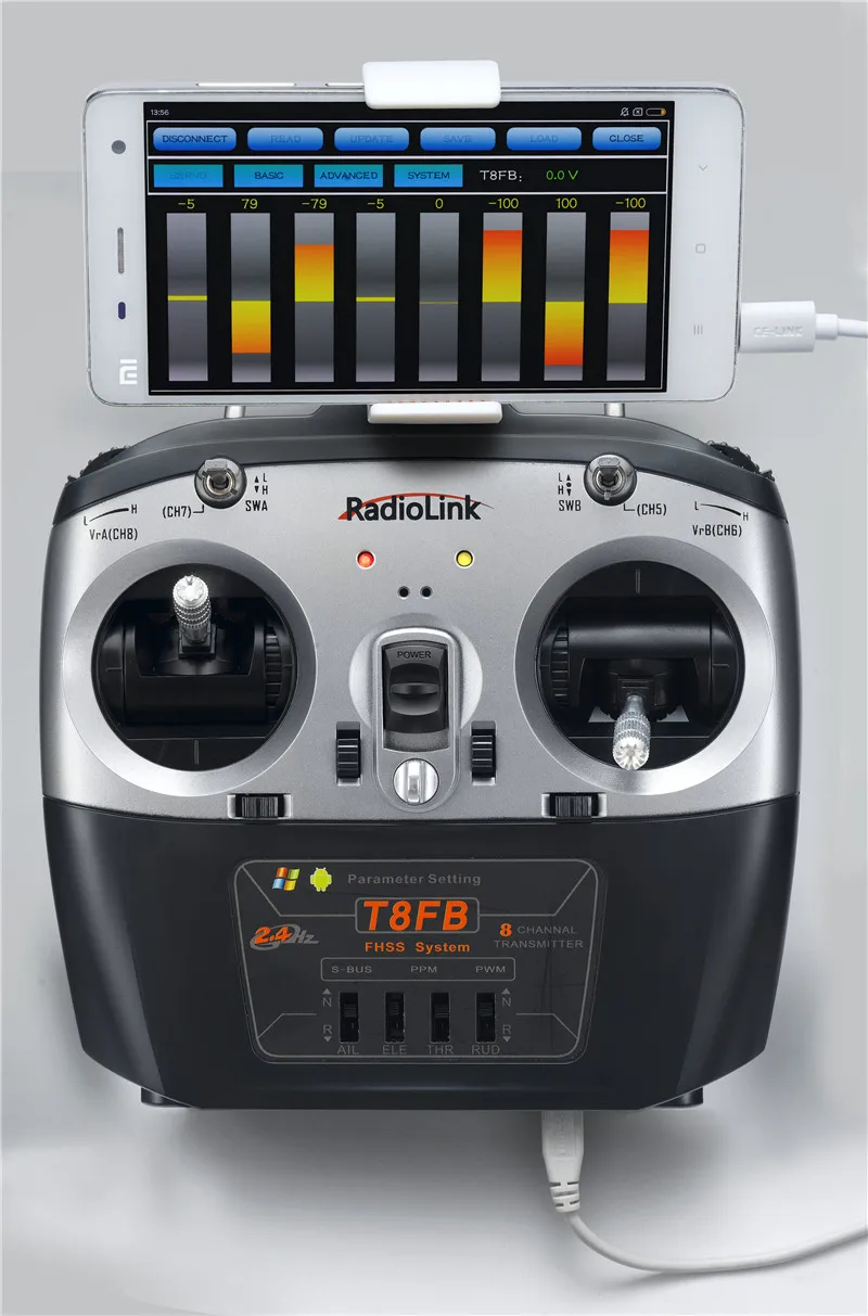 Radiolink T8FB 2.4G 8 Channel RC Transmitter with R8EF or R8FM Receiver GFSK Modulation Mode Remote Controller RC Distance 1000m (2)