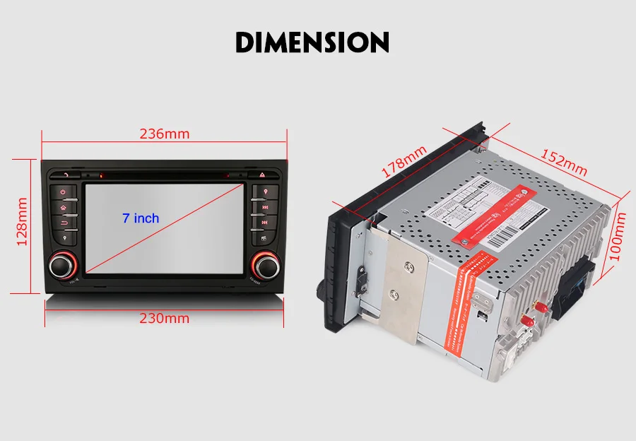 Flash Deal Erisin ES7878A 7" Android 8.0 Car GPS Radio DVR DAB+ DVD for AUDI A4 S4 RS4 B7 B9 SEAT EXEO 25