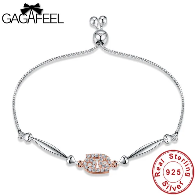 Aliexpress Gagafeel 12 Constellations Bracelets 2018 New Gagafeel 12 Constellations Bracelets 2018 New Fashion Jewelry 925 Sterling Silver Cancer Women Wedding Best