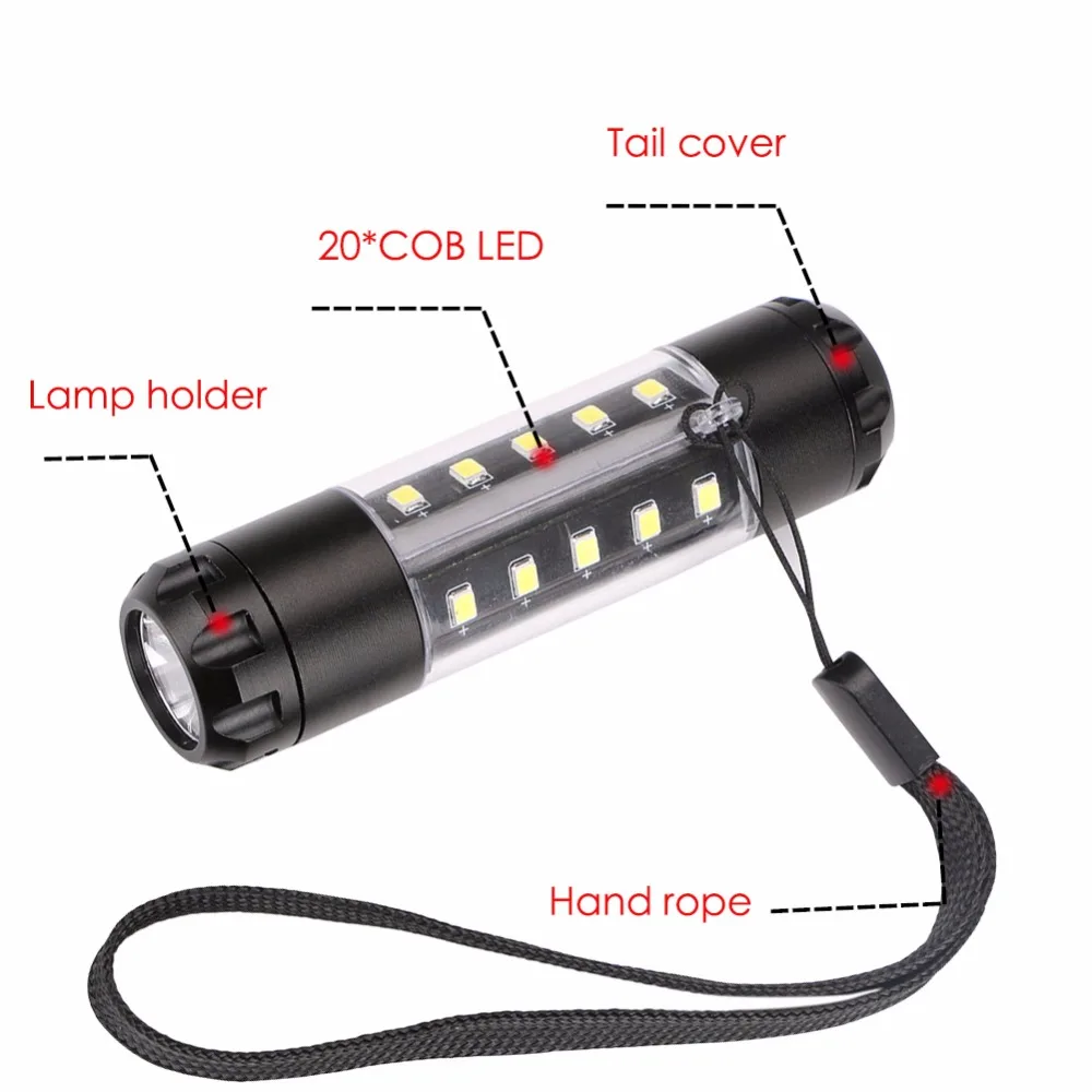 Новейший CREE XML-T6/XPE+ COB светодиодный карманный мини-фонарик рабочий светильник ручка светильник фонарь лампа Высокая 3800 люмен 6 режимов Кемпинг