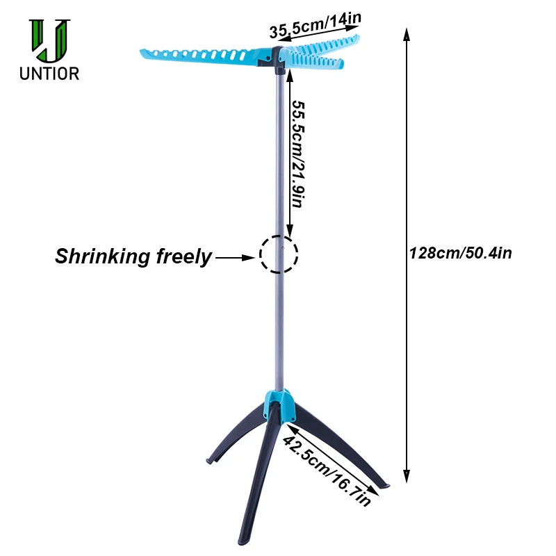 Вешалка для сушки из нержавеющей стали, портативная складная напольная стойка для одежды, подвесная стойка для белья, Волшебная сушилка для одежды