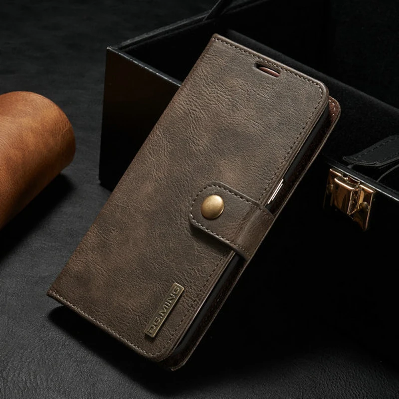 

For Samsung Note 10 Plus Case Genuine Leather Magnet Wallet Stand Cover Fundas for Samsung Galaxy S10 S9 S8 Plus Note 9 8 S7